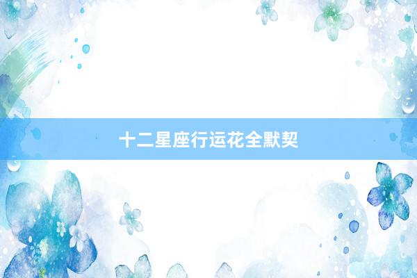 十二星座行运花全默契