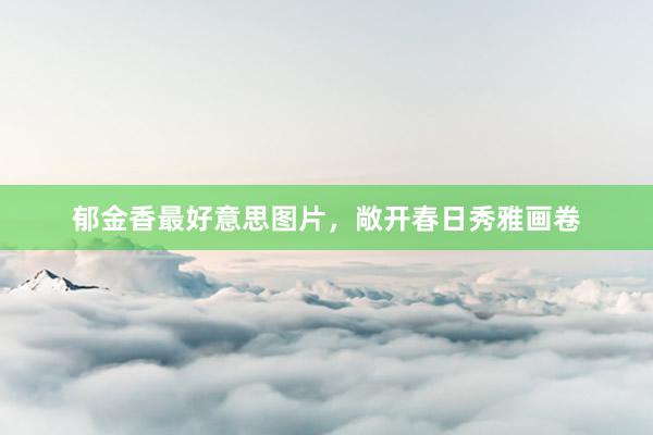 郁金香最好意思图片，敞开春日秀雅画卷
